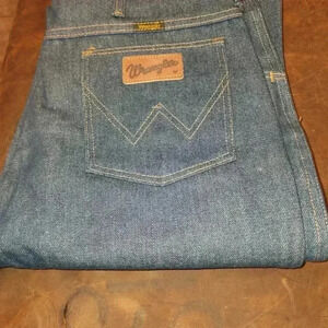 Wrangler Jeans NWT 936DEN Slim Cowboy Cut Rigid Indigo Raw 14.75 oz. Denim